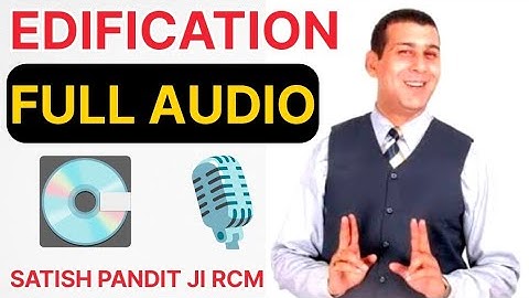 Edification Audio By Satish Pandit Ji RCM || #rcmbusiness