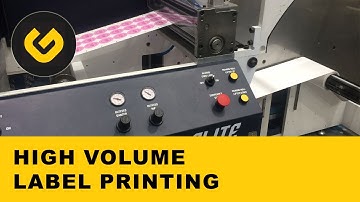 High volume roll to roll commercial label printing machine