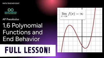 AP Precalculus 1.6 Polynomial Functions and End Behavior FULL LESSON and NOTES