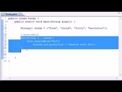 Intermediate Java Tutorial   88   Common String Methods