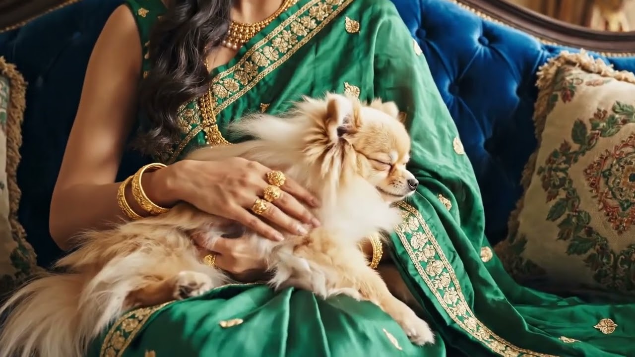 Firefly Create a video of a indian lady wearing a sleeveless blouse and a saree