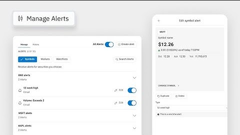 Quotestream - How to Manage Existing Alerts