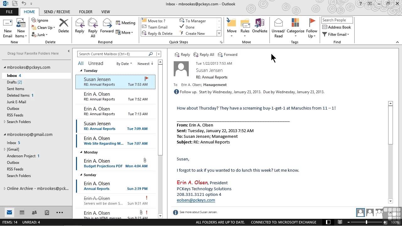 microsoft outlook 2013 out of office