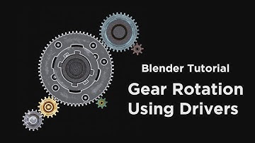 Gear Rotation Using Drivers - Blender Tutorial