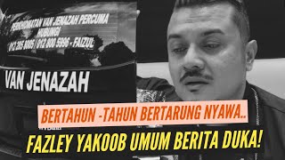 Innalilah! Khabar dukacita buat peminat Fazley Yakoob, Anak beliau dikhabarkan...😭