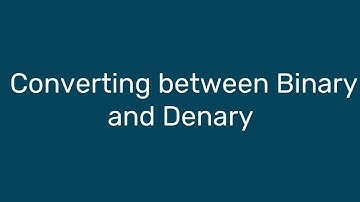 A-Level Comp Sci: Denary to Binary