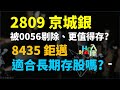 2809 京城銀被0056剔除成份股，還值得存股嗎? 8435 鉅邁，適合長期投資嗎? | Haoway - 對Hao入座