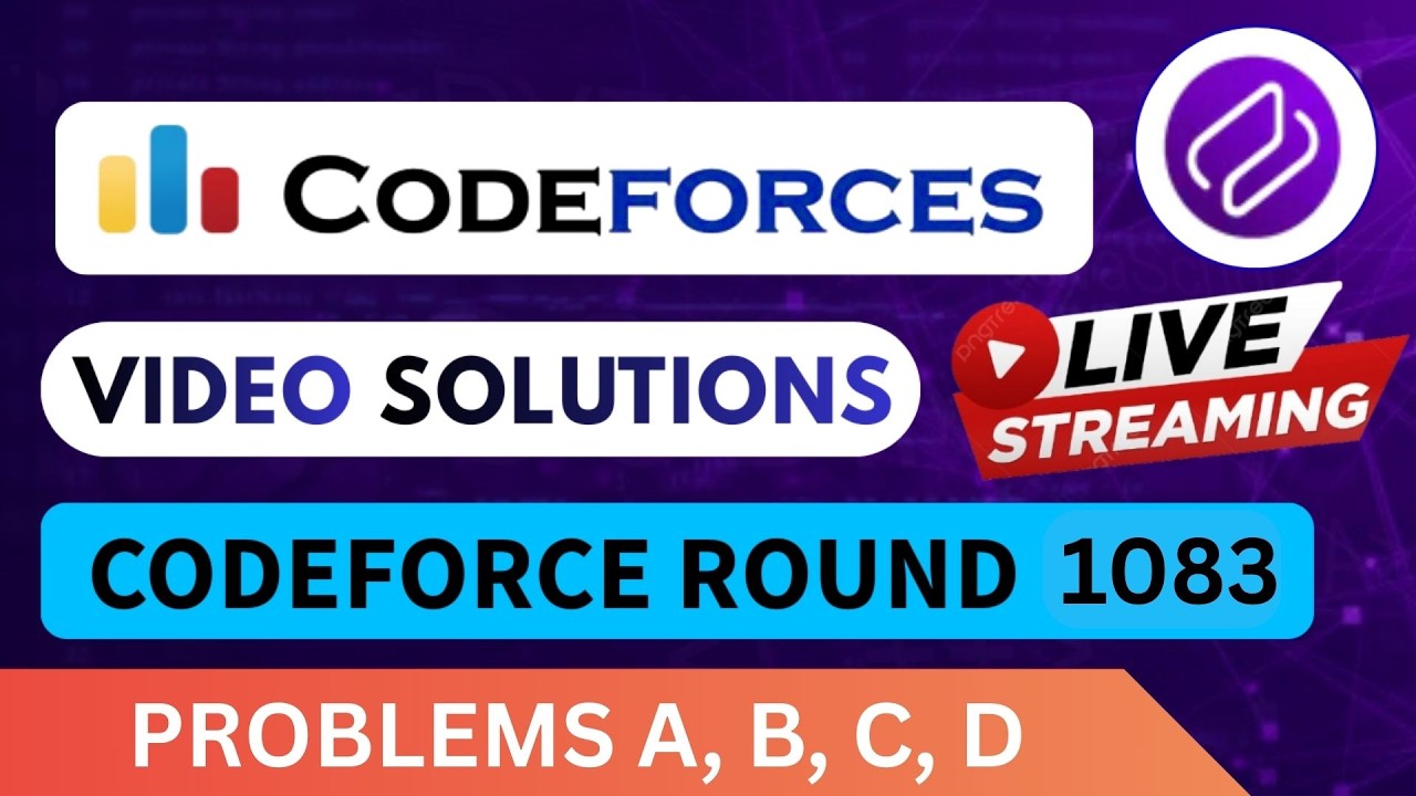 Codeforces Round 1083 | Video Solution - (A to D) By Dhruvin ...
