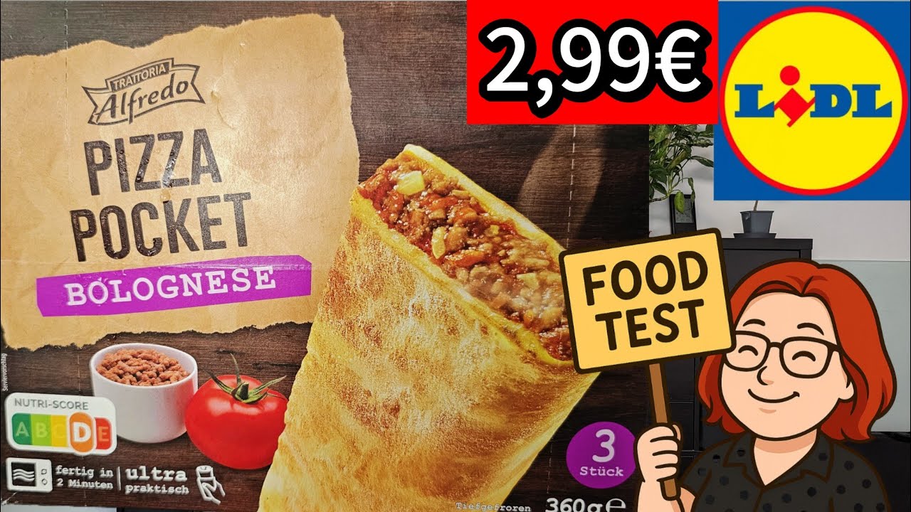 Lidl Pizza Pocket Bolognese im Test 🍕 2,99€ – lohnt sich das?