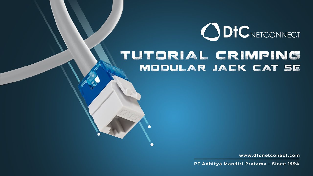 CARA CRIMPING/TERMINASI MODULAR JACK CAT 5E DENGAN BENAR - YouTube