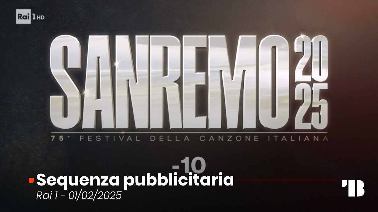 Sequenza pubblicitaria Rai 1 - 1 febbraio 2025