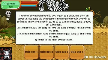 Ngọc Rồng Online: ước bí ngô đổi skill 123 đệ và cái kết.....