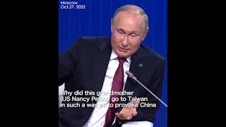 Putin: NONSENSE for Grandma Pelosi visiting Taiwan to provoke China Resimi