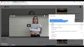 YouTube video embedden op je Weebly website