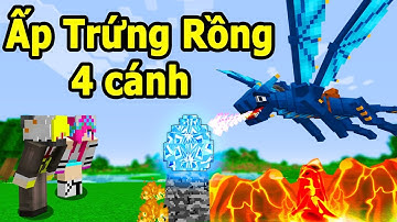 BÍ KIẾP LUYỆN RỒNG MCPE TẬP 4 | ONE VÀ NOOB YETI ẤP NỞ THÀNH CÔNG  RỒNG 4 CÁNH SIÊU HIẾM TRONG MCPE
