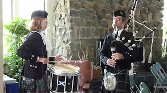 The Black Bear on Bagpipes and Drum The Black Bear on Bagpipes and Drum