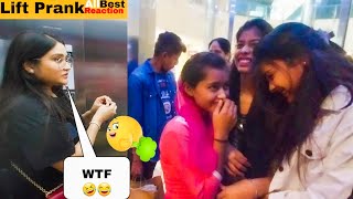 Farting Prank In Lift 😂 | Funny Reaction | Cute Girls Reaction | Part 9 | Mohit