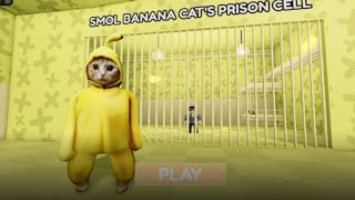 #roblox:smol banana cat's prison run(obby)  screenshot 1