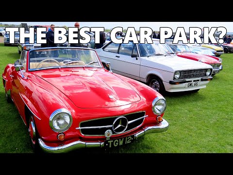 Is this the WORLD'S BEST public car park? Classic car spotting!