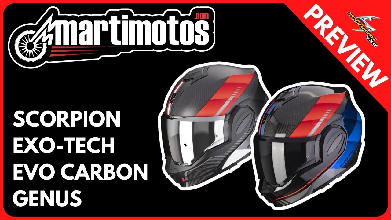 Casque modulable Scorpion Exo-Tech Evo Carbone Uni 