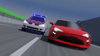 Low Poly Blender Animation Police Chase 2 (Reupload)