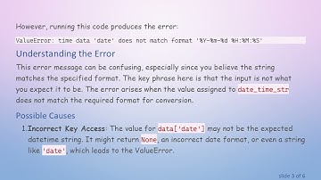 Resolving ValueError: Converting Strings to Datetime Objects in Python