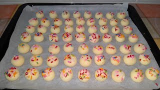 Biskut susu rapuh 3 bahan
