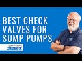 Sump Pump Check Valve Basics