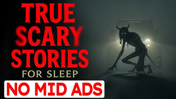 7 HOURS of TRUE Scary Stories for Sleep | 🛑 NO MID ADS | Gentle Rain Sounds | Black Screen | Vol 20