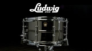 Ludwig 14 X 6.5 Black Beauty Snare Drum, Tube Lugs Gear4Music Demo