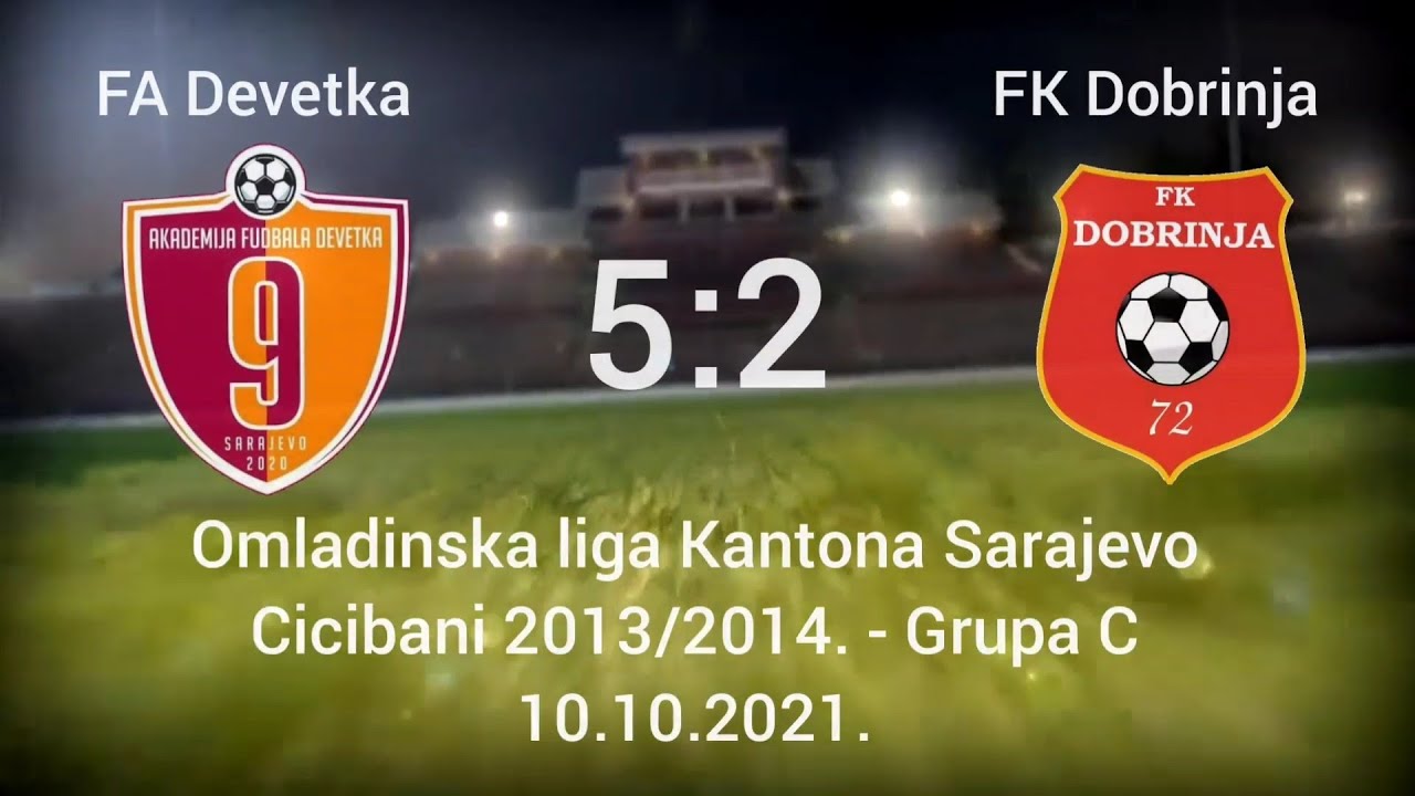 FA Devetka - FK Dobrinja 5:2 (5. kolo - Omladinska liga Kantona Sarajevo) - Cicibani 2013/14