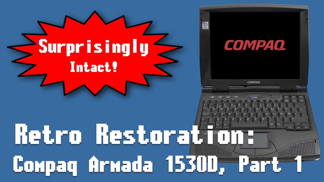 Restoring a Compaq Armada 1530D: A low end German brick (part 1