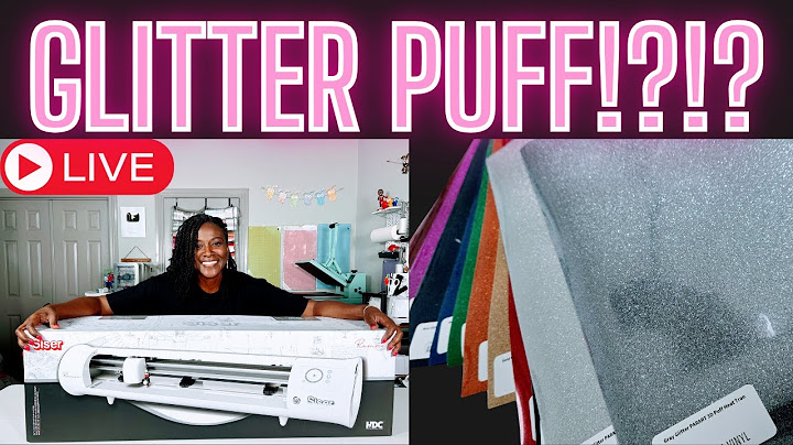 LIVE: Let's Create a Design and Test Out this New Glitter Puff HTV #glitterpuff