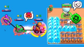 10000 IQ EXPLODE TRAP GADGET vs -100 IQ CHUCK & BUZZ ? Brawl Stars 2023 Funny Moments, Fails ep.1258