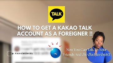 ParisWon | 🇰🇷How To Get A Kakao Talk Account As A Foreigner!!한국 #korean # #kakaotalk #kakaofriends