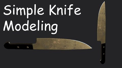 Kitchen Knife 3D Modeling and Texturing Workflow.