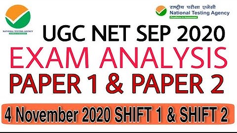 4 November 2020 NTA UGC NET Exam Analysis SHIFT 1 & SHIFT 2 Paper - 1 & Paper - 2 | Answer Key