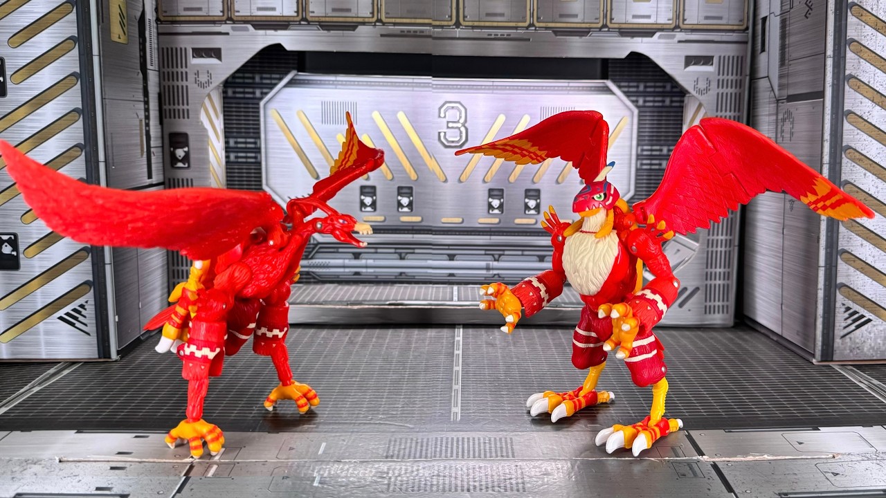 Обзор винтажной игрушки Digivolving Birdramon / Garudamon 1999 года - Digimon - Bandai