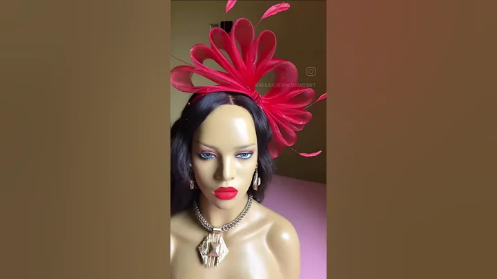 How to make crinoline fascinator #diy #fascinator #finexcollections #hairaccessories #handmadefan