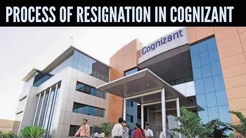 How to resign from cognizant | Notice period in cognizant