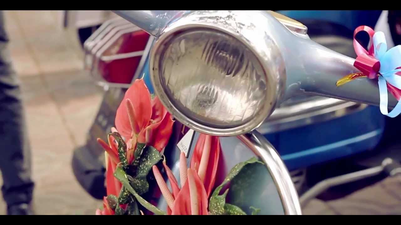 Vespa wedding "attir felia" youtube