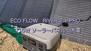 ポータブル電源 110W ソーラーパネル 充電　リン酸鉄リチウム EcoFlow  RIVER 2