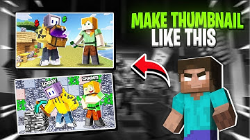 How to Make Minecraft Thumbnails Like Chapati Hindustani Gamer 🤩 in Android
