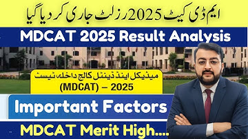 MDCAT 2025 Result | MDCAT Official Result Announced KMU