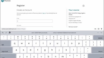 How to Create a Pearson Account