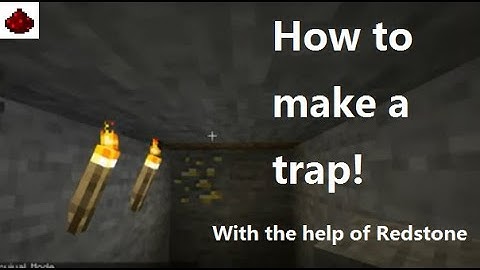 How to make a ore trap! Using Redstone etc