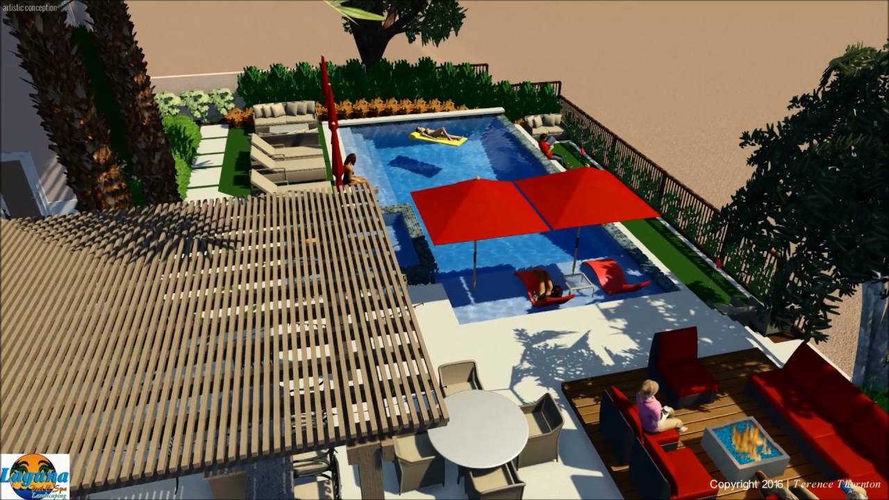 Doak Residence Swimming Pool and Outdoor Living Space Design Video