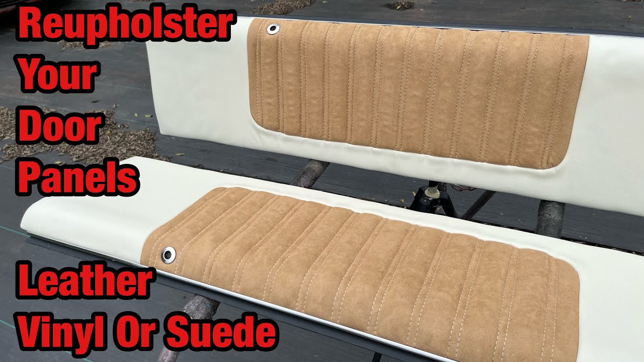 How To Reupholster Car Door Panels - Wrapping In Vinyl Or Leather Upholstery G Body 79 Chevy Malibu