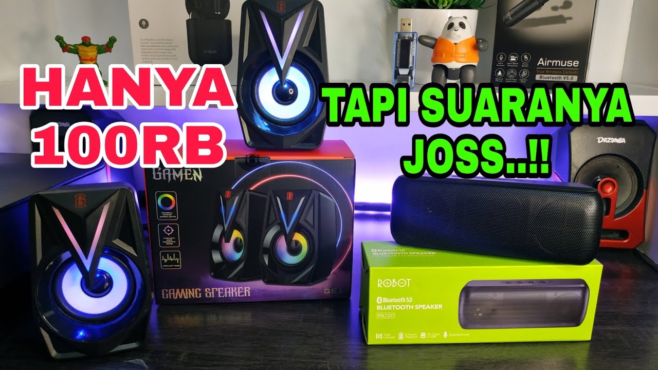 Review Speaker Murah Robot RB220 dan Speaker Gaming Gamen GS1 YouTube