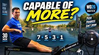 Push Harder Without Draining Yourself | 7-5-3-1 Rowing Workout | Road to 2K WO26